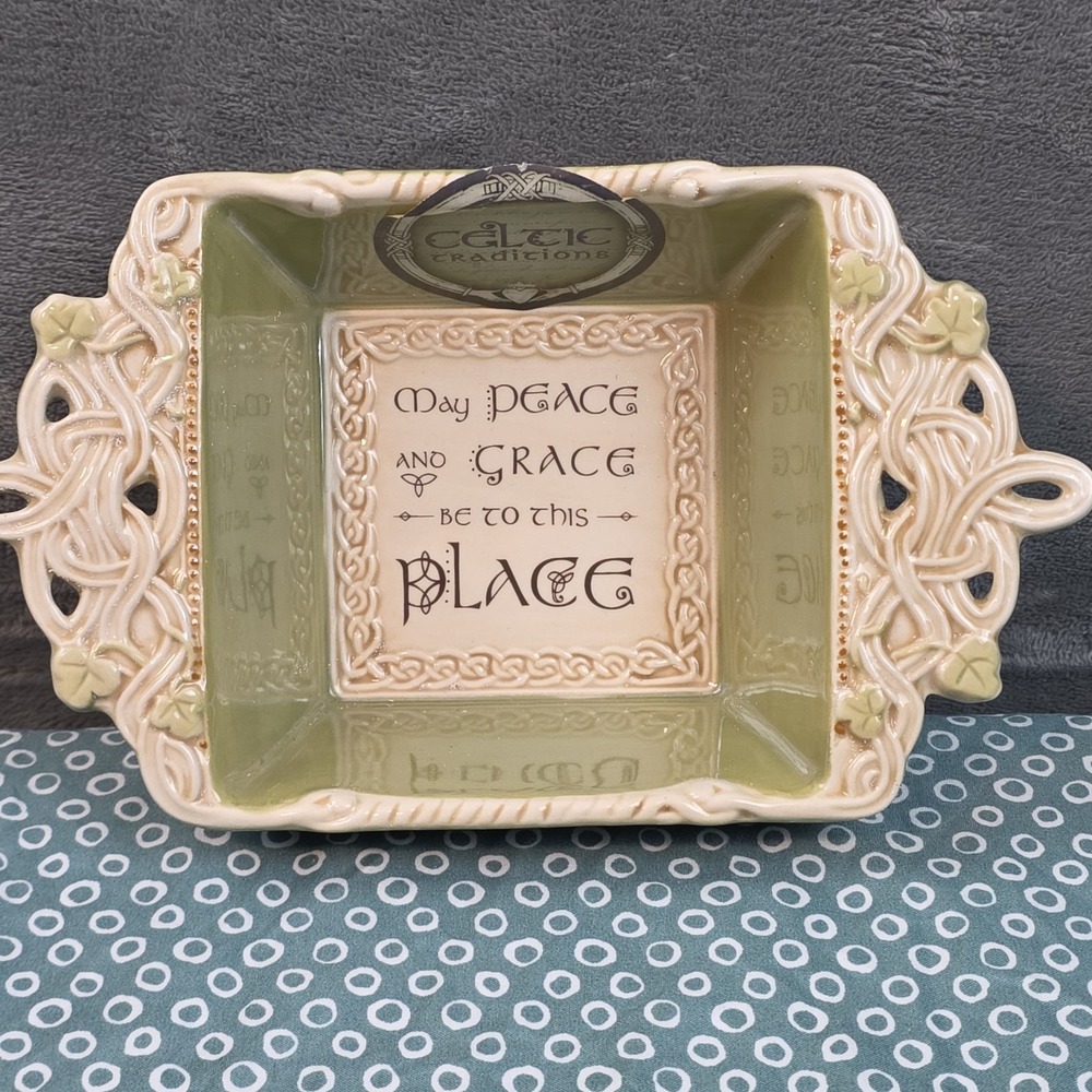 Grasslands Road Celtic Traditions Irish Blessing Serving Dish